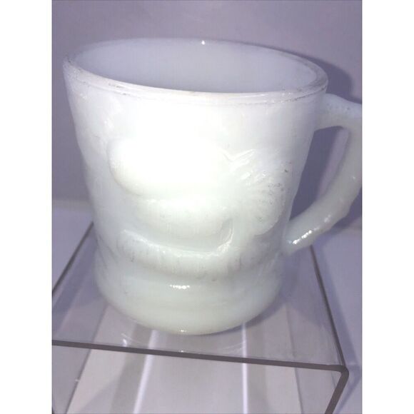 Vintage B.C. Comics GROG  Caveman Milk Glass Coffee Tea Cup  Mug - Picture 1 of 9